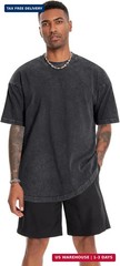 Oversized Tshirts for Men Short Sleeve Vintage Washed Basic Loose Tees 2026