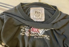 Fox Racing Long Sleeve Distressed T-Shirt, Size, Medium Black And Gray