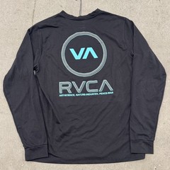 Rvca The Balance Of Opposites Shirt Mens Medium Black Regular Fit Sports Tee