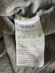 Quince Men’s L 100% Organic Cotton Pocket Tee T Shirt Heather Gray Large