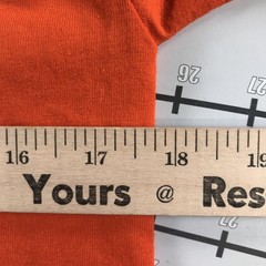 Vintage Russell Athletic Shirt Mens Small Orange Blank Crew Neck Nublend