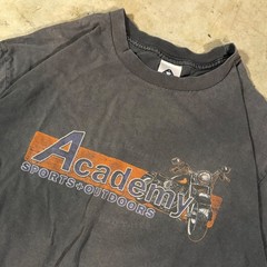 Academy Sports Outdoors Motorcycle Graphic T-Shirt Mens Large AAA Faded Black