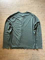 PACT Men’s Cotton Knit Solid Henley Long Sleeve T-Shirt XL Green 3-Button