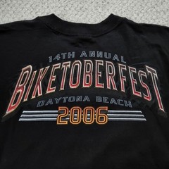 2000s Biketoberfest sz XL Black Graphic Motorcycle Tshirt