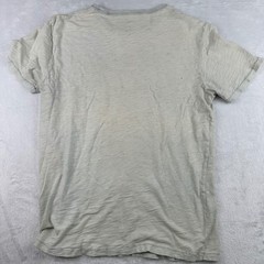 Lucky Brand Mens Medium Triumph Motorcycles Graphic T-Shirt Gray Slub Knit Tee