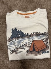 Alaskan Hardgear Duluth Trading Long Sleeve T Shirt Mens Medium Off White AKHG