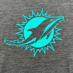 NFL Team Apparel TX3 Cool Men’ss Size L Solid Gray Stretch Crew-Neck T-Shirt