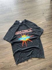 Startrek Black T shirt Graphic Vintage 1980 Licensed 1989, Single Stitch USA