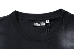 HELL STUDIOS STAR INS Same Style Big Logo Cotton Tee Wash Black T-shirt 2 Color