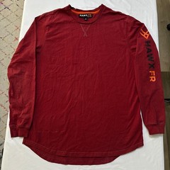 Hawx FR Flame Resistant Long Sleeve Work Shirt Mens M NFPA 2112 Workwear Utility