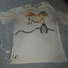 Vintage Nike Mexico BRS Tee Size XXL Blue Ribbon Sports 3D Mexican Football RARE