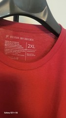 Weston Jon Boucher Shirt Mens XXL Burgundy New Short Sleeve Crew Neck