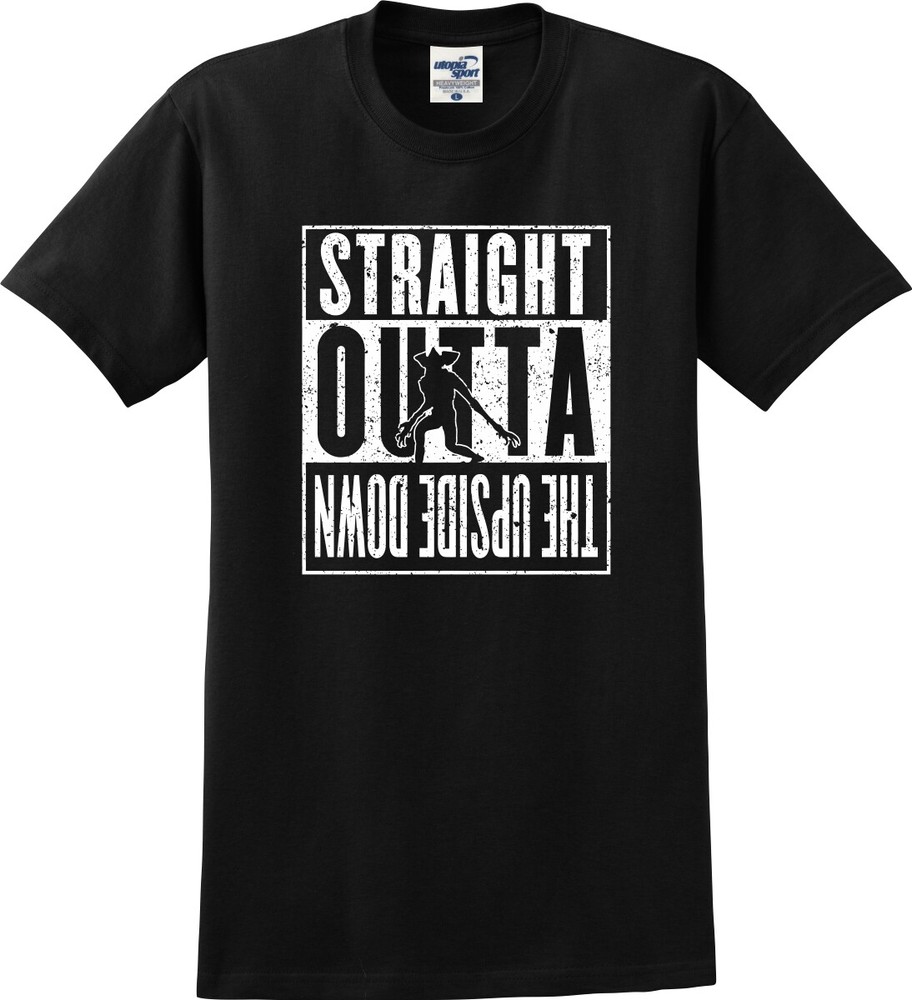 Straight Outta The Upside Down Demogorgon Distressed Unisex T-Shirt (S-5X)