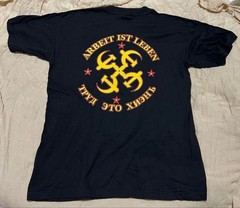 Black Orange Carnivore Band Print T-Shirt