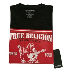 NWT TRUE RELIGION MSRP $59.99 MENS BLACK CREW NECK SHORT SLEEVE T-SHIRT SIZE M L
