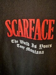 Scarface Shoe Palace Long Sleeve Size XL Rare Black Tony Montana World Is Yours