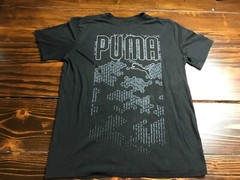 PUMA Shirt, Men’s Size Small, Black, Short Sleeve, Logo