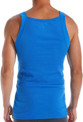 Men’S 3-Pack Cotton Square Neck Undershirt Tank Top