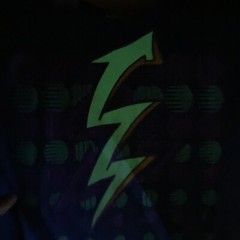 NWT! Vtg 1990s Glow-in-the-Dark Night Brites Lightning Bolt 80s T-Shirt Shirt XL