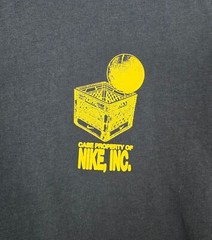 NIKE INC. “Basketball Crate” Mens Blue Cotton Short Sleeve T-Shirt size 2XL