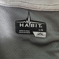 Habit Shirt Quarter Zip Mens L 40+ Solar Factor Realtree Wav3 Camo Pullover