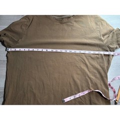 YoungLA Mens XL Brown Curved Hem Gym T-Shirt Short Sleeve Scoop Bottom Tee