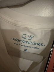 Vineyard Vines Shirt Mens M Sunset White Outlined Surf Logo Pocket T-Shirt Tee