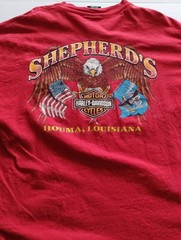 Vintage 1995 Harley Davidson V-Twin Tradition Houma LA SINGLE STITCH XL Shirt