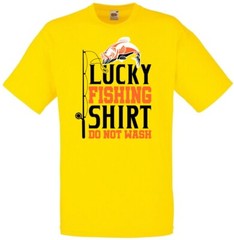 Lucky Fishing Shirt Do Not Wash Humour Novelty T Shirt Various Colours And Sizes