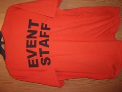 COTEE RIVER octoberfest BIKE FEST orange L Event Staff t shirt