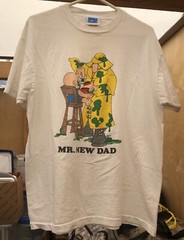 Fathers Day-Vintage 1989 Mr. New Dad Funny Image Printed T-Shirt XL Multi Color