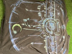 Vintage 2001 Liquid Blue Great Wolf Lodge Wolf All Over Print T-Shirt Size XL