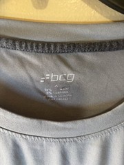 BCG Mens Gray Round Neck Short Raglan Sleeve Casual T Shirt Size XL
