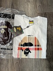 A Bathing Ape BAPE Men’s Ape Head Logo Graphic Tee White M Crew Neck SS