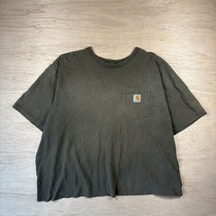 Vintage Carhartt Faded Pocket Shirt Large Olive Size XL