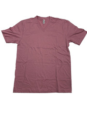 American Apparel Sustainable Collection USA MADE Vneck Tshirt 100% cotton Pink M