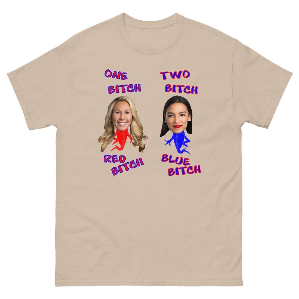 Political Parody Men’s classic tee AOC MTG Anti-extreme Pro-moderate Satire