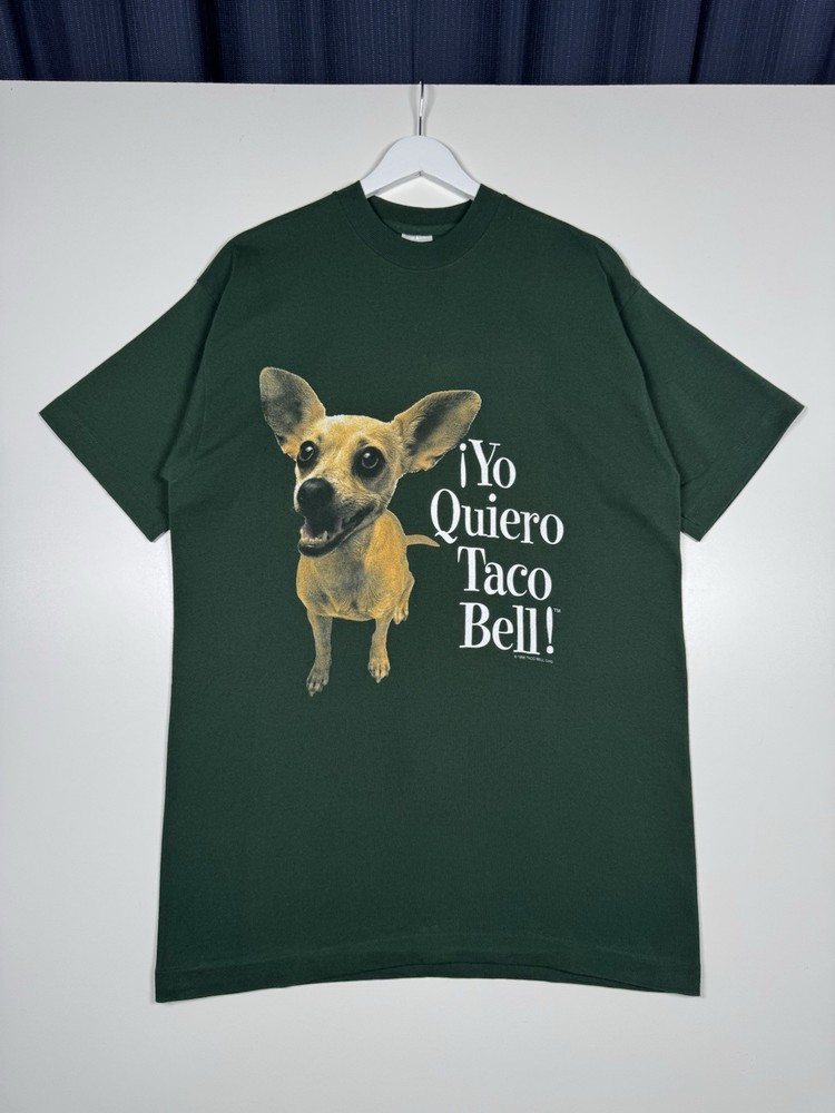 Vintage 1998 Taco Bell Chihuahua T-Shirt Green Men’s Size L