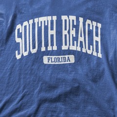 South Beach Florida Souvenir Beach, Aesthetic, Minimalist T-Shirt