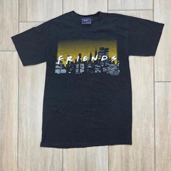 Friends TV Show Graphic T Shirt NBC Experience Store Black NYC Skyline Small