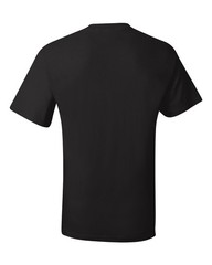 3 Pack Hanes Men’s Beefy-T Short Sleeve Cotton Pocket T-Shirt 5190 Black XL