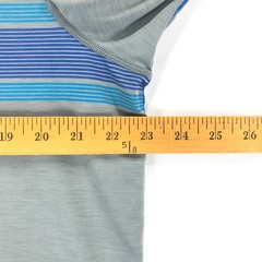 Gerry Men’s XL Long Sleeve Sun Protection T-Shirt Gray Blue Poly Blend Pullover