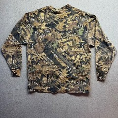 Vintage Jerzees Mossy Oak Men’s Shirt L Treestand Camo Hunting Cotton