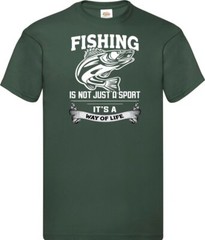 Fishing Sport Way Of Life Humour Novelty T Shirt Various Colours And Sizes