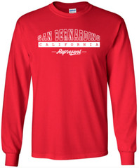 San Bernardino California State T-Shirt Long Sleeve Graphic Tees Unisex apparel