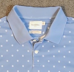Men’s Short Sleeve T Shirts 2XL Blue Polo “2 Pack” Goodfellow 1/4 Button Wicking