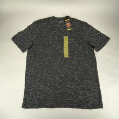 Greg Norman Casual Crewneck Heathered Short Sleeve T-Shirt Black Mens