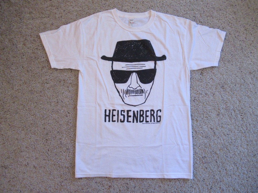 Breaking Bad Heisenberg Adult T Shirt White Size Medium
