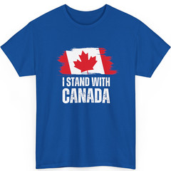 I Stand With Canada America Canadian USA Flag Unisex T-Shirt