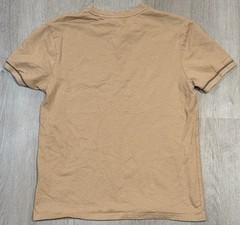 Guess Button Tee Shirt Mens Size M Beige Short Sleeve Casual Classic